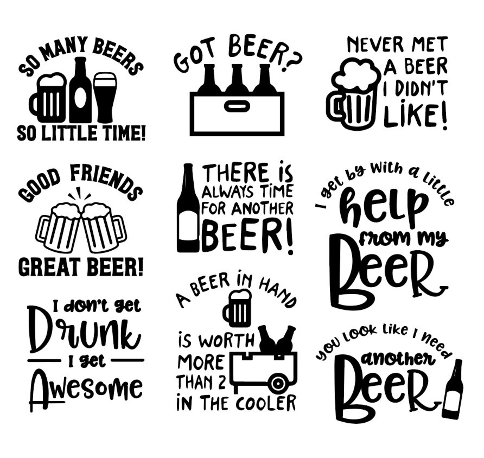 Funny Beer Saying Fridge Magnet – 544 – Novelty Kitchen Decor