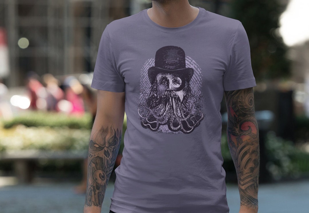 Tentacle Beard -Tee- Five Points- Serigrafato! Punk, maglietta di - Main Image