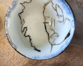 Handmade unique abstract Face Trinket Dish
