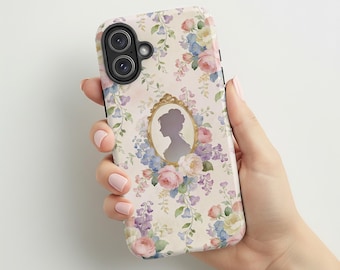 Bridgerton Phone Case |Jane Austen Book| Regency Floral Style Merch | Compatible with iPhone® and Samsung® | Romantic Gift for her