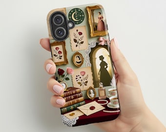 Romantic Regency Phone Case | Jane Austen Bridgerton  Inspired | Classic Books | Compatible with iPhone® and Samsung® Case| Gift for Her