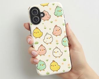 Cute Chick Easter Phone Case | Pastel Baby Bird| Minimalist Animal Design | Gift for her | Compatible with iPhone® and Samsung®