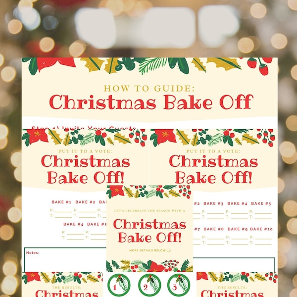 Baking Contest Score Sheet Etsy
