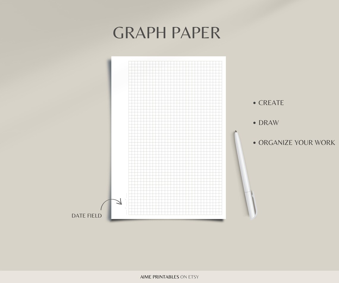 Notebook Paper Pages Printable | Graph Paper, Lined Ruled Note Taking ...
