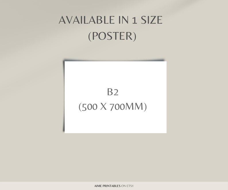 2023 wall yearly planner on 1 page landscape poster year at a glance
