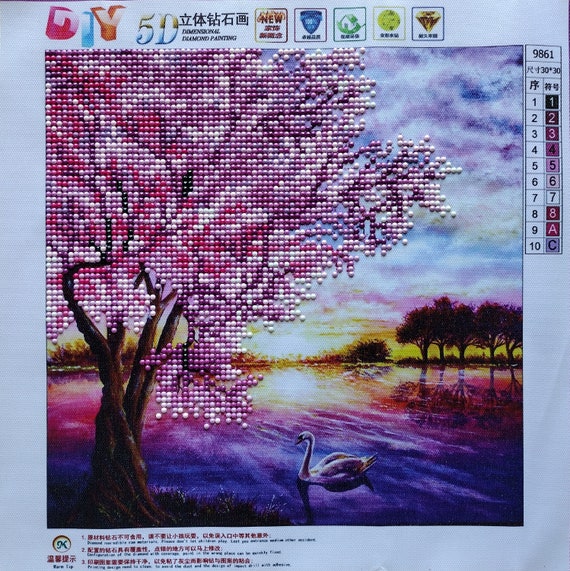  Japanese Cherry Tree Blossom Diamond Painting Kits Square Drill  Cross Stitch Pictures Wall Art Decor 8x12 : Arts, Crafts & Sewing