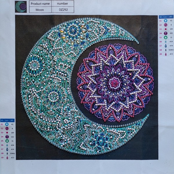 Diamond Painting Sun and Moon Etsy