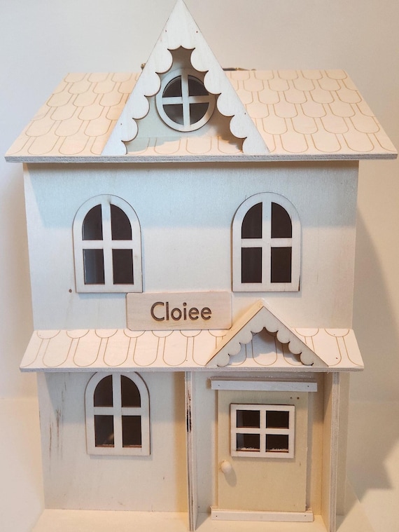 CUSTOM Dollhouse. Personalized Name or Address Two Story Wooden Dollhouse Closing Gift Realtor Housewarming Gift New Home Gift Kids Gift Etsy UK