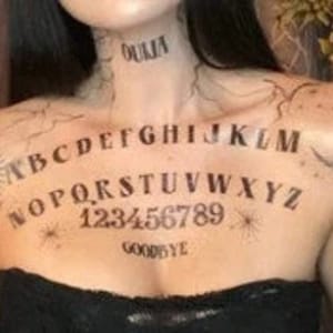 Ouija Board Temporary Tattoo Ideal for Halloween - Etsy