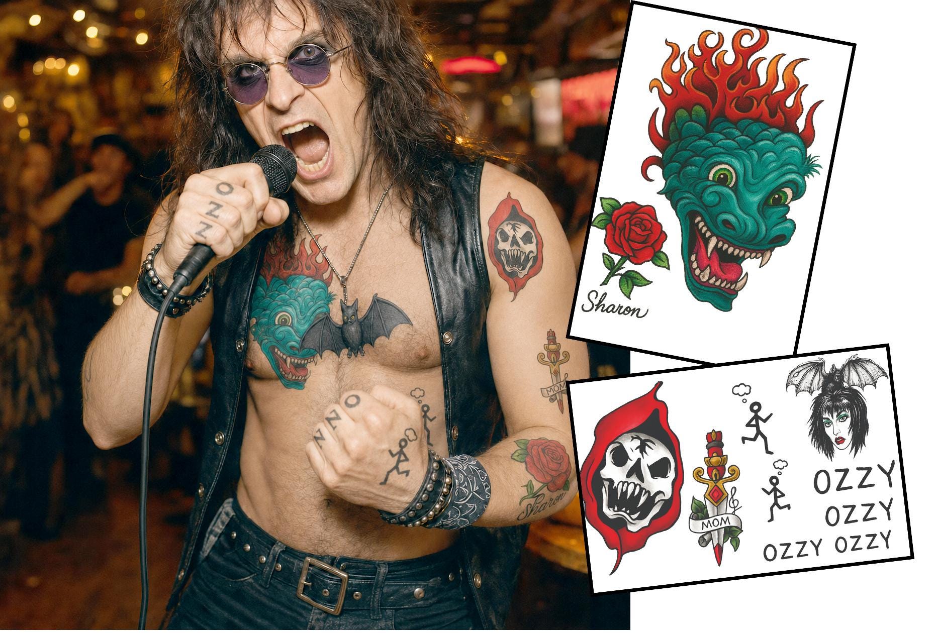 Ozzy shirt tattoo - Etsy 日本