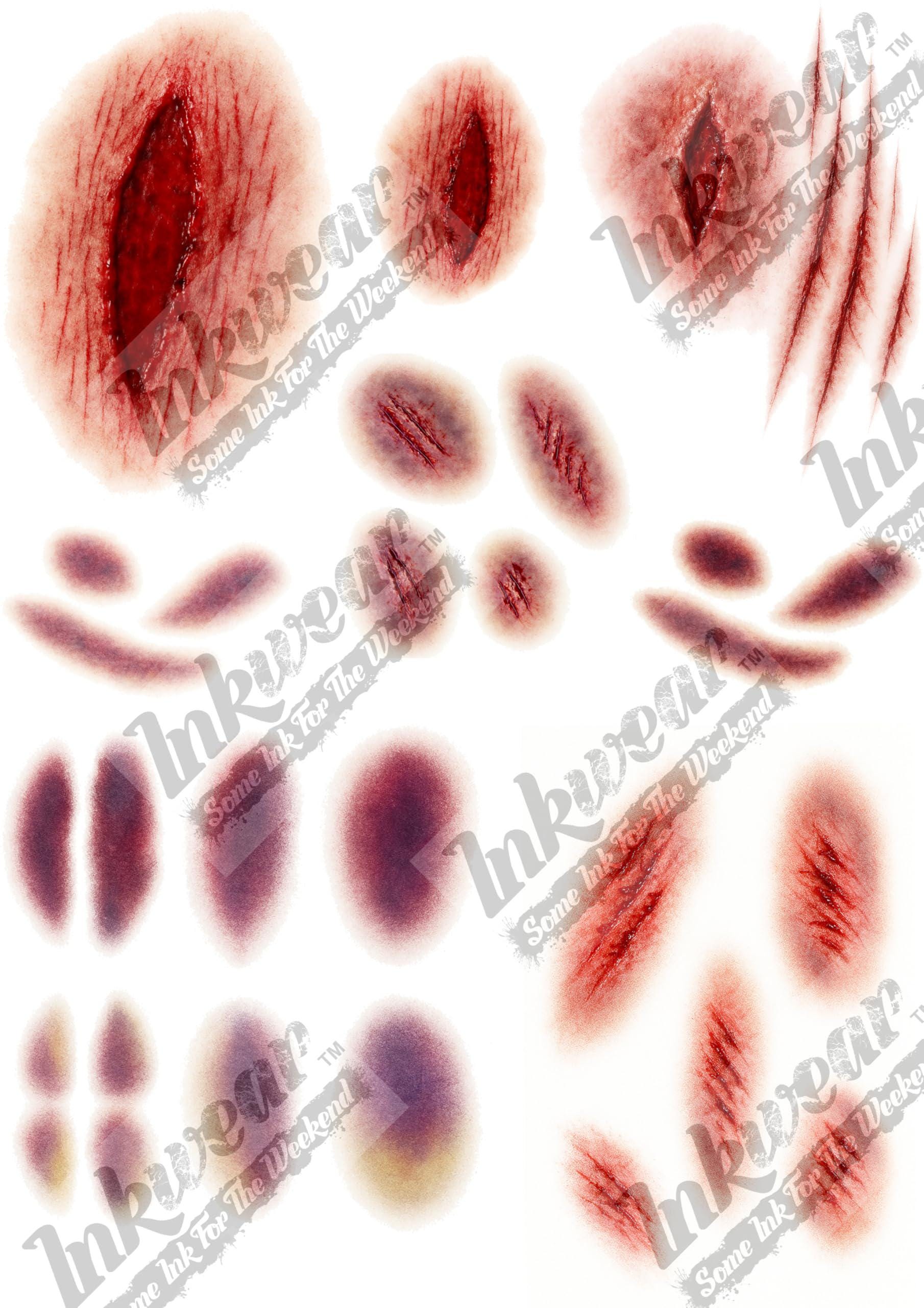 Ultra realistic SFX Wound Bruise Temporary Tattoo Set For Film TV ultra-realistic-sfx-wound-bruise-temporary-tattoo-set-for-film-tv