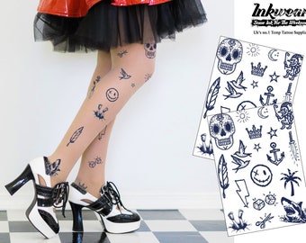 Semi-Permanent Stick n Poke Tattoo | Ships from USA FAST | 1 sheet + 1 free| Lasts 1 to 2 weeks | Fool Friends |A5 size