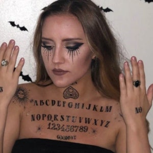 Ouija Board Temporary Tattoos | Ideal for Halloween costume