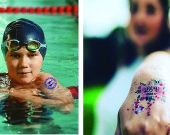 Bespoke Temporary Tattoos  A5 Sheet Full Of Your Own Fake Tattoo Designs, Ships FAST from Texas USA