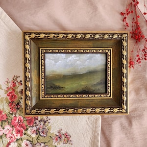 Framed Landscape Art Print: Small Vintage Farmhouse Wall Decor