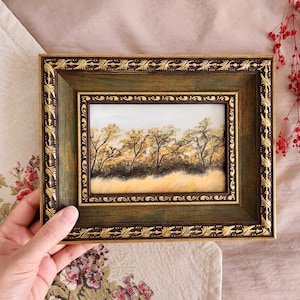 Framed Landscape Art Print: Small Vintage Farmhouse Wall Decor