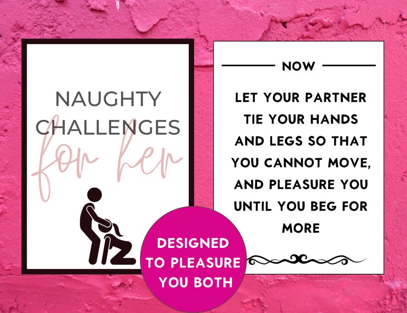 Sex Game, 120 Sex Challenges for Him and Her, Printable Kinky Game for ...