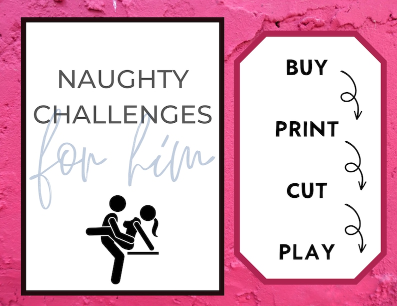 Sex Game 120 Sex Challenges For Him And Her Printable Kinky Etsy