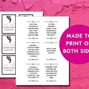 Sex Game, 120 Sex Challenges for Him and Her, Printable Kinky Game for ...