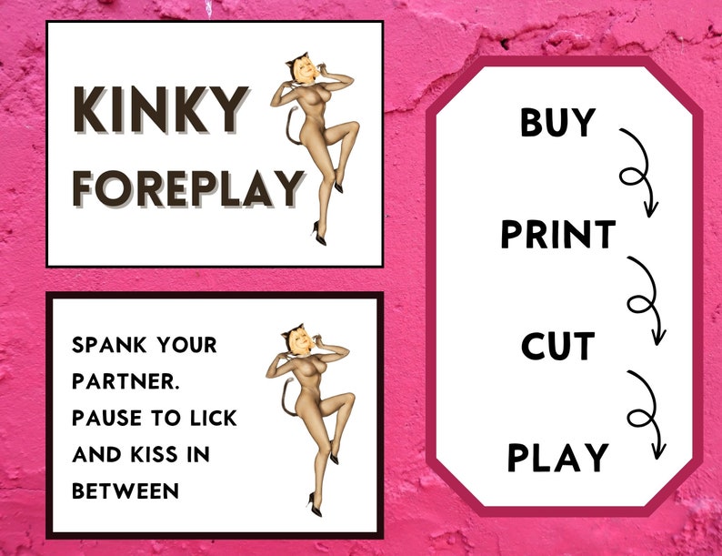 Kinky Foreplay Game Sex Games Naughty T For Him Sexy Etsy