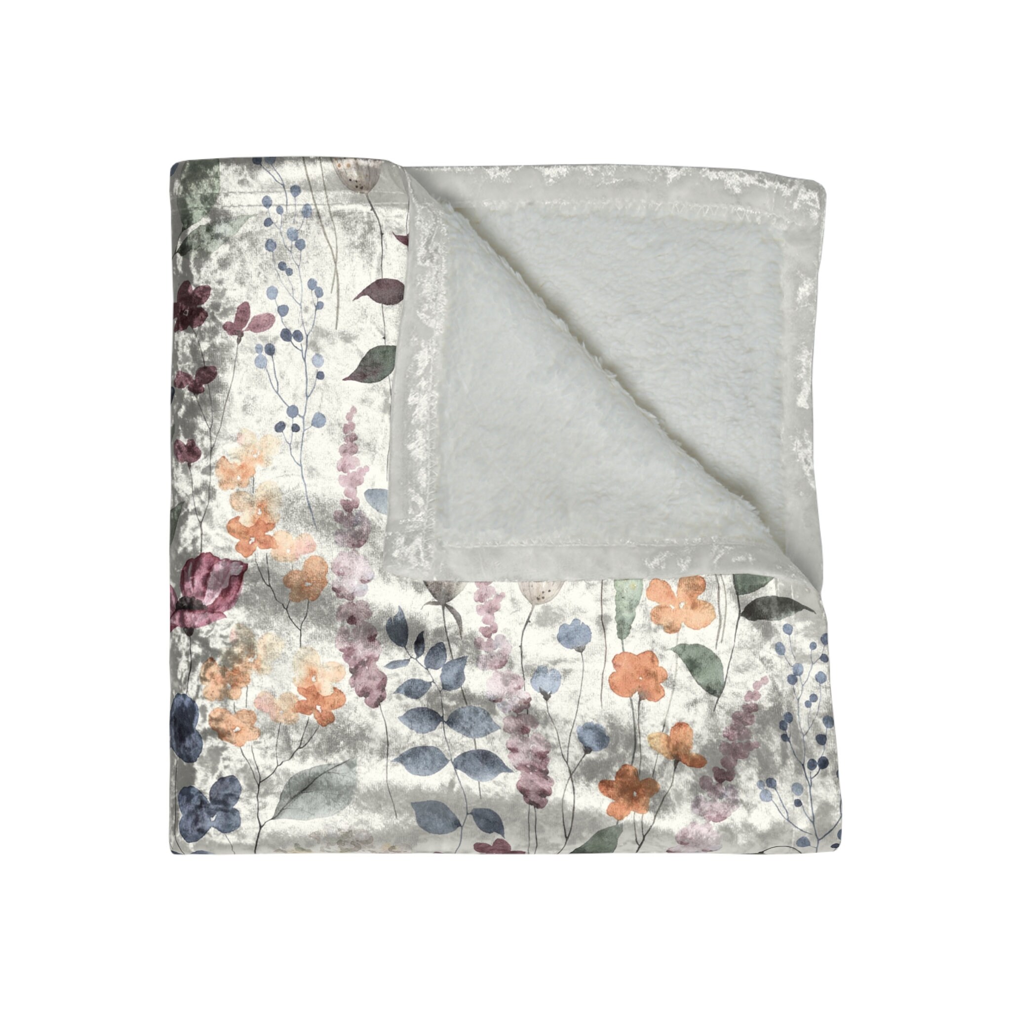 Crushed Velvet Blanket Etsy