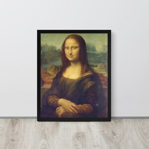 Mona Lisa by Leonardo Da Vinci, Wall Decor, Wall Art, Entryway Decor, Kitchen Poster Print, Library Wall Art