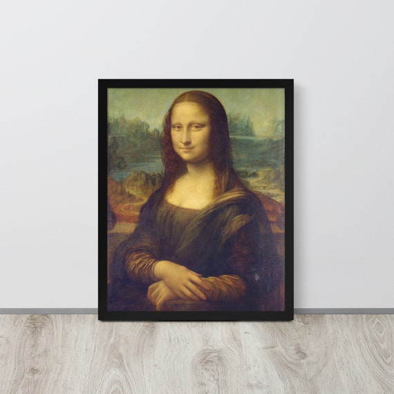 Mona Lisa by Leonardo Da Vinci Wall Decor Wall Art Entryway Etsy
