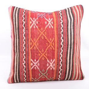 ZWJD Throw Pillow Covers 20x20 Set of 2 Striped Pillow Covers with Fringe  Chic Cotton Decorative Pillows Square Cushion Covers for Sofa Couch Bed