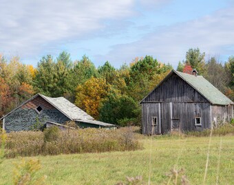 Autumn Landscape Photo: Rustic wall art (Digital Download).