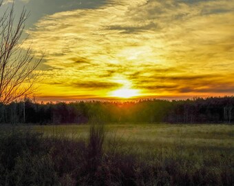 Sunrise Landscape Photo: Rural Morning Sky. (Digital Download).