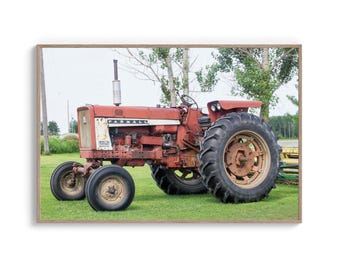 Vintage Tractor Photo: Old Farmall Tractor (Digital Download).
