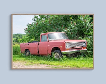 Vintage Truck Photo: Old International Pickup (Digital Download).