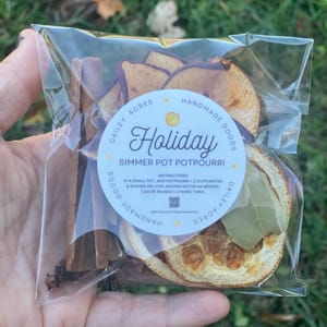 Stovetop Potpourri Kit, Simmer Pot Mix, Client Gifts, Christmas Teacher Gift, Holiday Party Favors, Hostess Gifts Christmas Smell Simmer Kit