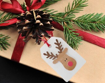 Set of 20 Handmade Christmas Gift Tags FREE SHIPPING