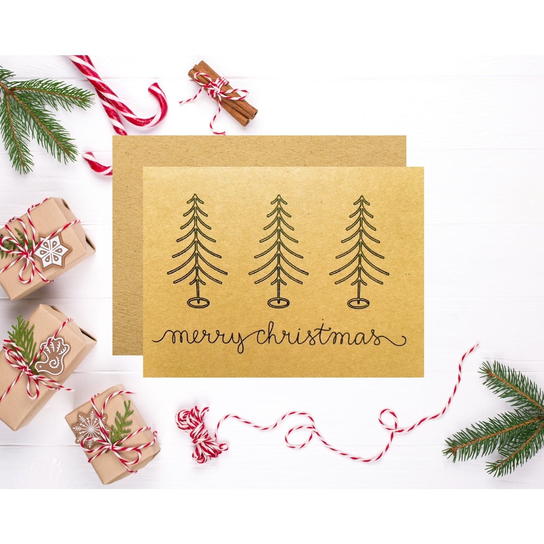 Set of 12 Handmade Christmas Cards FREE SHIPPING Etsy