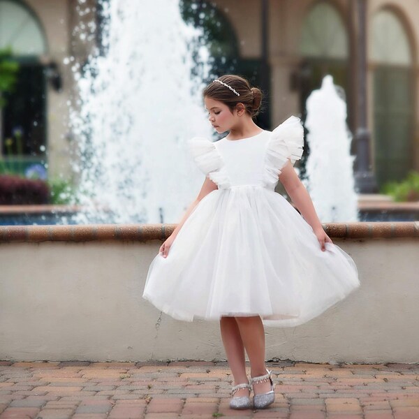 White Tulle Dress Etsy