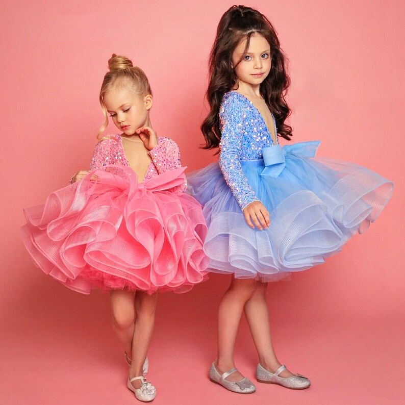 Toddler Puffy Dresses Princess Birthday Party Bohemian Etsy