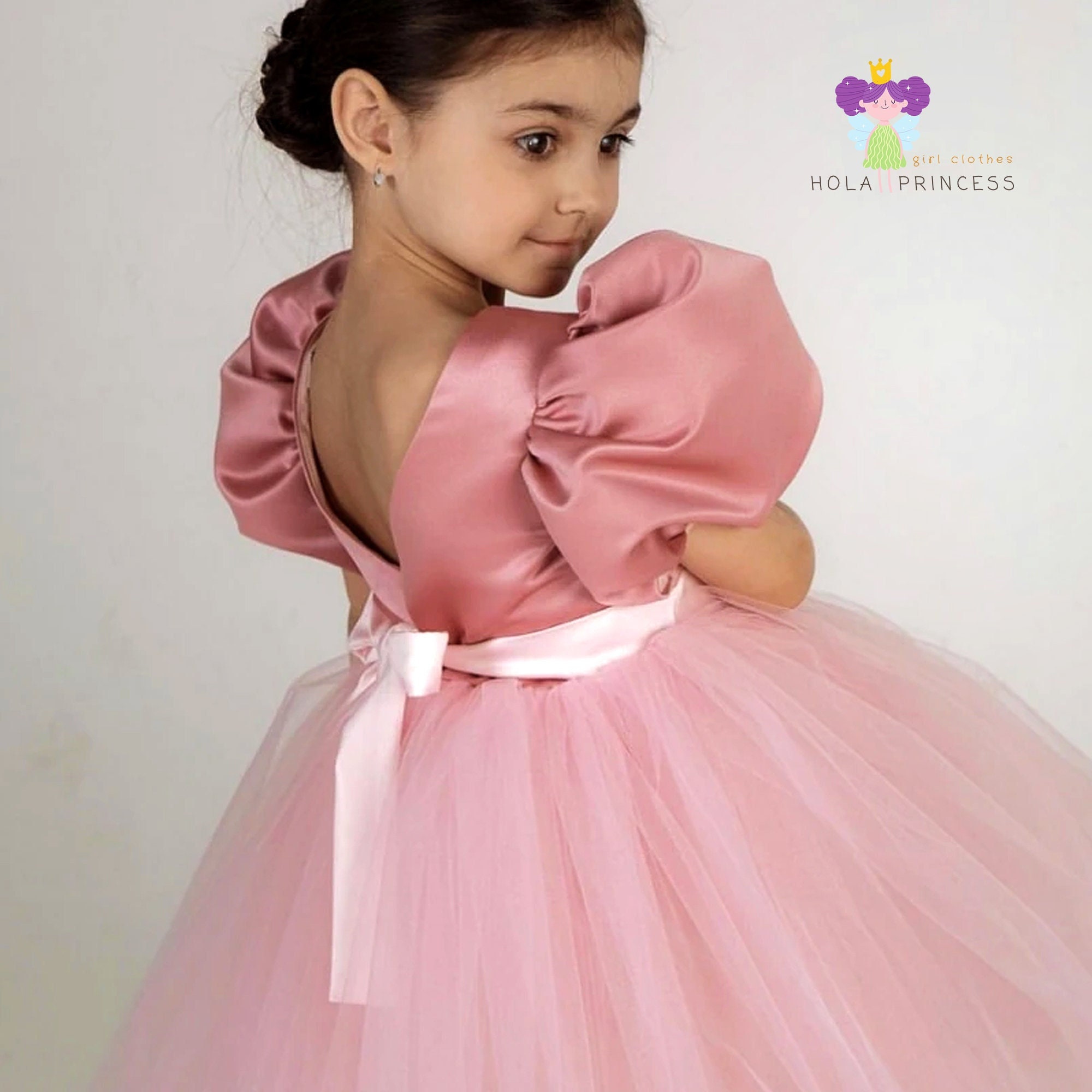 Classic Flower Girl Dress Toddler Princess Birthday Baby Etsy