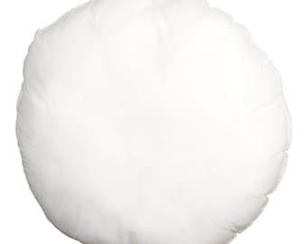 Cojín circular con relleno de fibra hueca virgen, cojín redondo para almohada