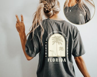 What A Crash What A Rush - Comfort Colors Florida Tee Shirt - Destin Florida - Fl Girl - Summer Aesthetic - F Me Up Fl