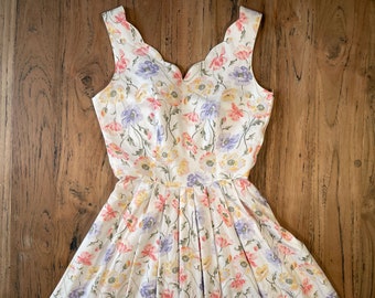 Vintage 80s Laura Ashley floral sundress