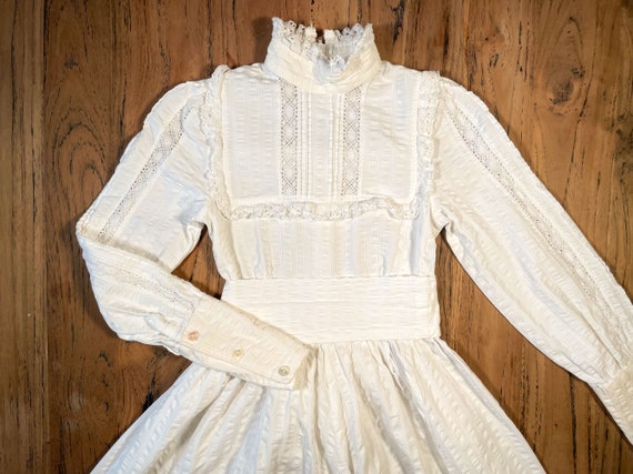 Vintage Late 70s Laura Ashley Bridal White Prairie Dress - Etsy