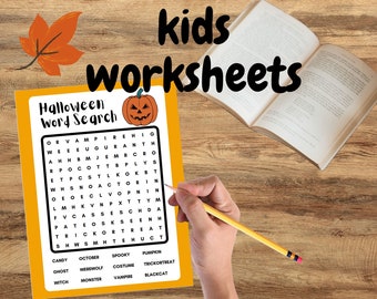 Halloween crossword puzzle for kids