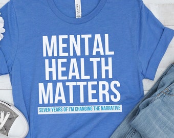 Mental Health Matters Unisex T-Shirt, Change The Narrative Shirt, End The Stigma Tee, Mental Health Advocacy Ally T-Shirt