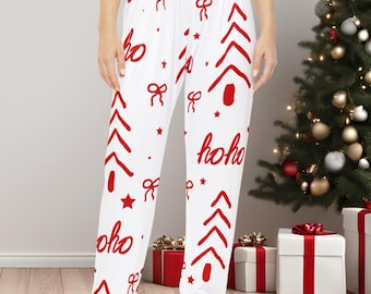 Pyjama des fêtes pour Noël pantalon de pyjama bas de détente pour femme mignon pyjama de vacances cadeau de Noël pantalon de pyjama de Noël ho ho ho