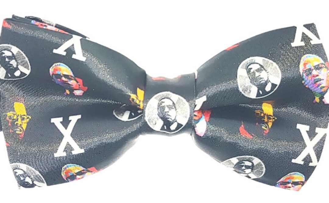 Malcolm X Bow Tie new Men's Black Malcolm X Pretied Bow - Etsy