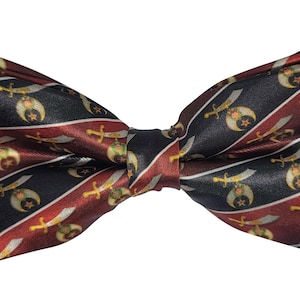Shriner Noble Bow Tie – Handmade Shriners Clip-On Bowtie for Men – Fez-Inspired Formal Accessory – Convention & Lodge Gift Idea