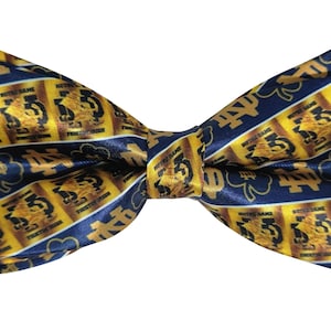 University of Notre Dame Bow Tie – Handmade Fighting Irish Clip-On Bowtie for Men, Notre Dame Graduation or Game Day Fan Gift