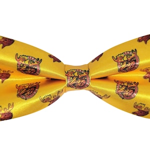 Loyal Order of Moose Bow Tie – Handmade Moose Lodge Bowtie for Men – Pre-Tied Fraternal Accessory – Gift for Moose Members & Events
