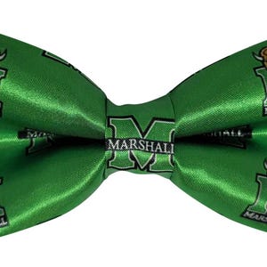 Marshall University Bow Tie – Green Formal Accessory for Thundering Herd Fans and Alumni
